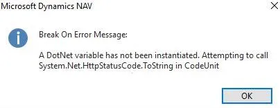 DotNet Variable Has Not Been Instantiated