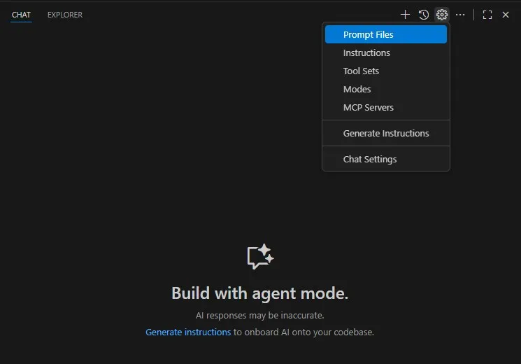 Add Prompt Files