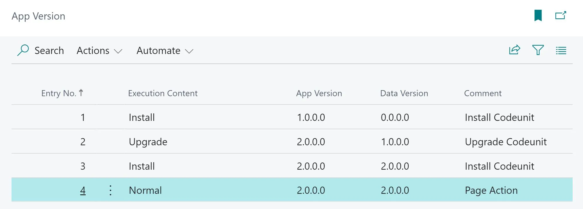 AppVersion and DataVersion
