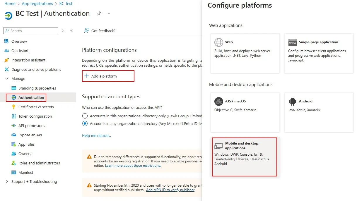 Mobile and desktop applications