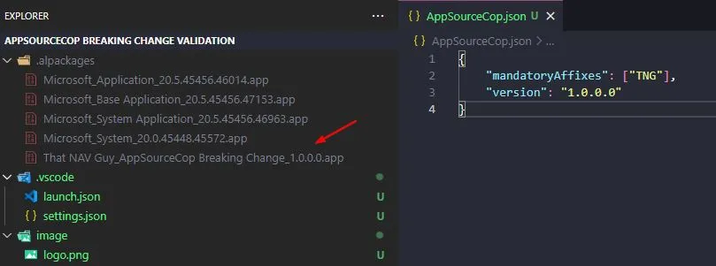 Place app file in the designated folder