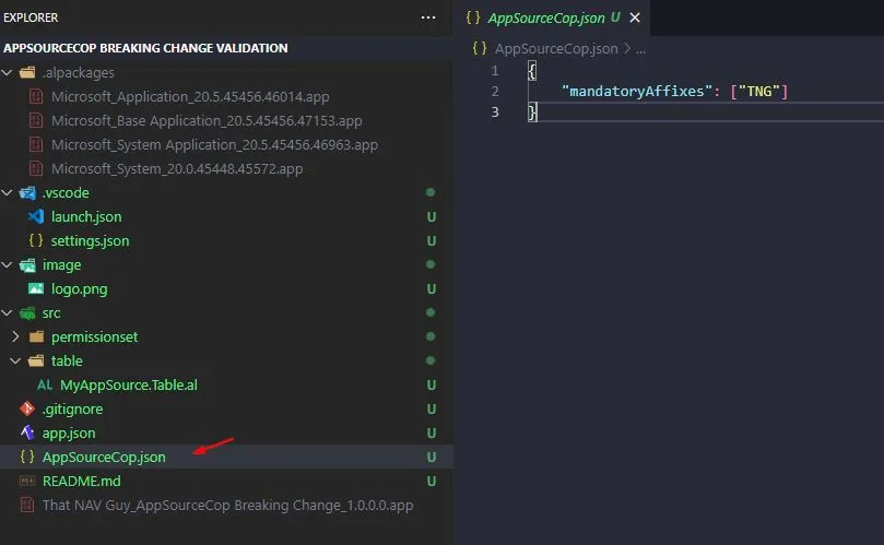 Create AppSourceCop.json