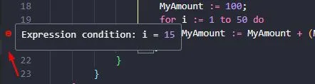 Conditional Breakpoint Mark