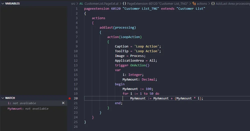 Using Conditional Breakpoint