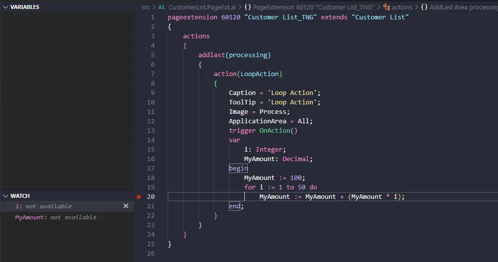 Breakpoint Loop