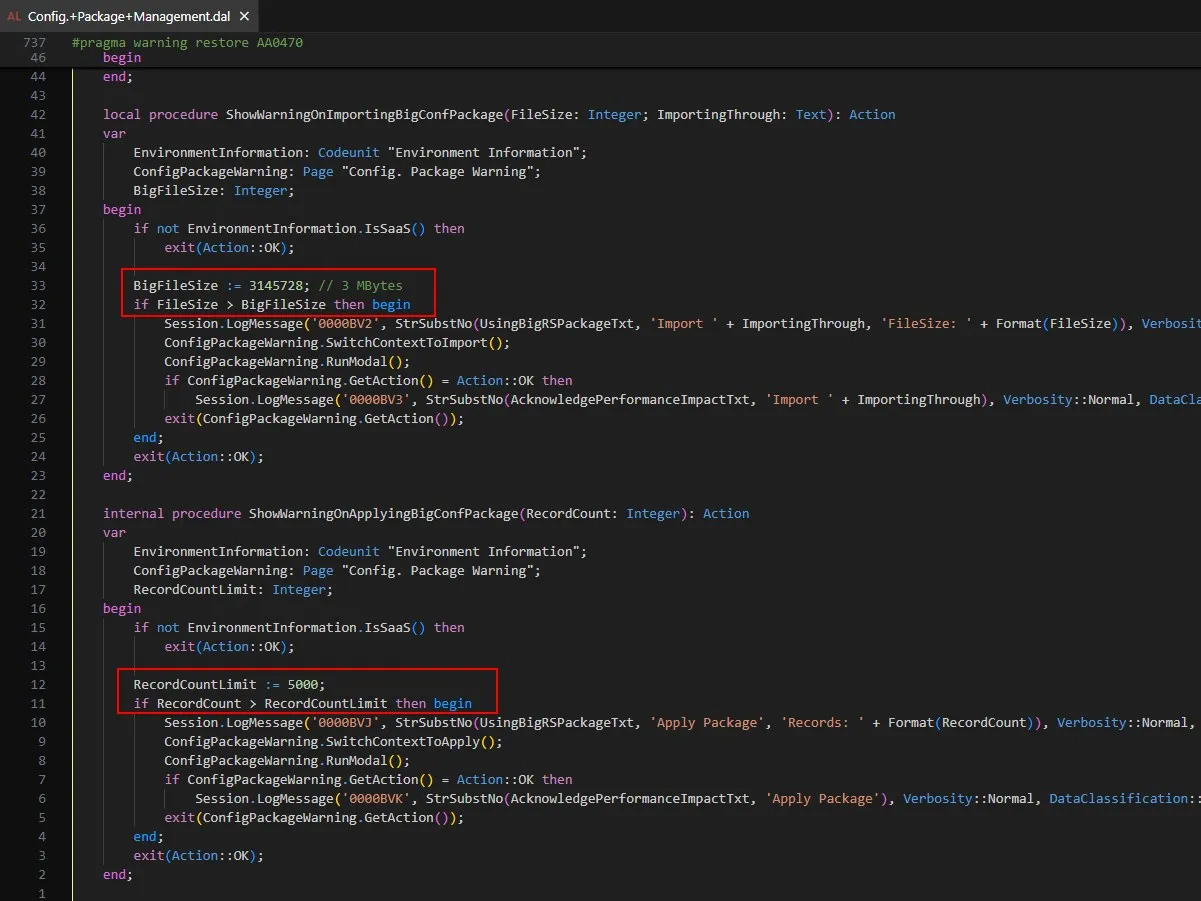 Codeunit 8611 “Config. Package Management”