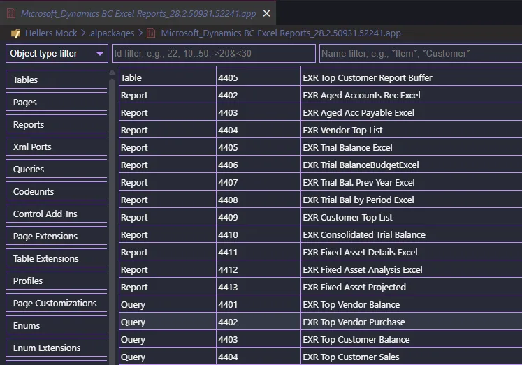 Object List