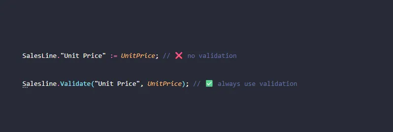 Field Validation