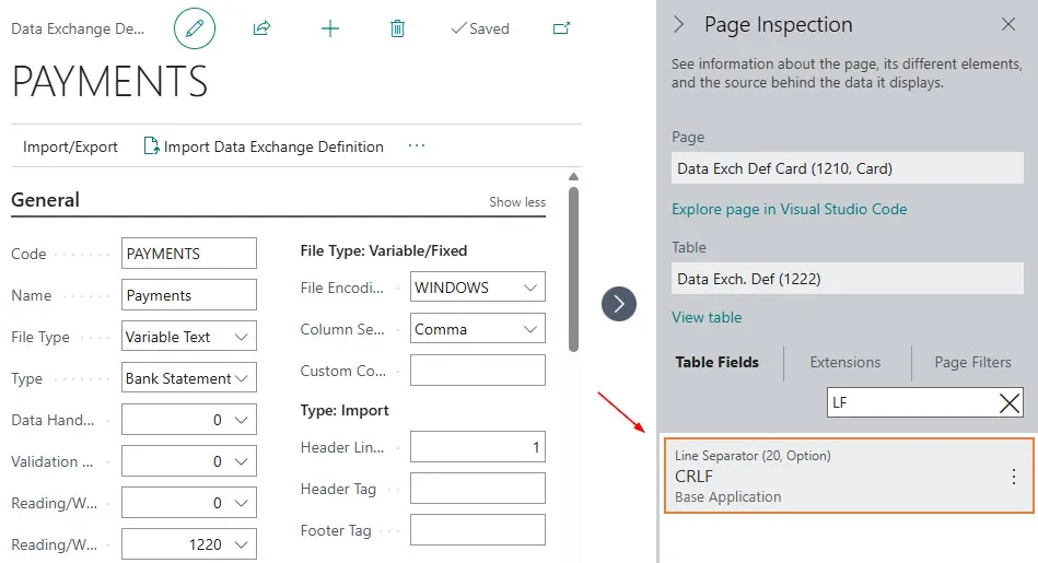 Line Separator in DED