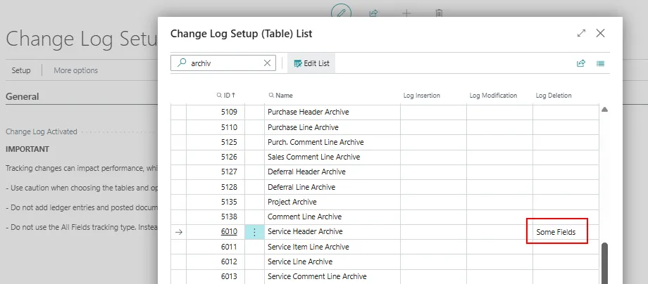 BC Friday Tips #79 Change Log Deletion on One Field