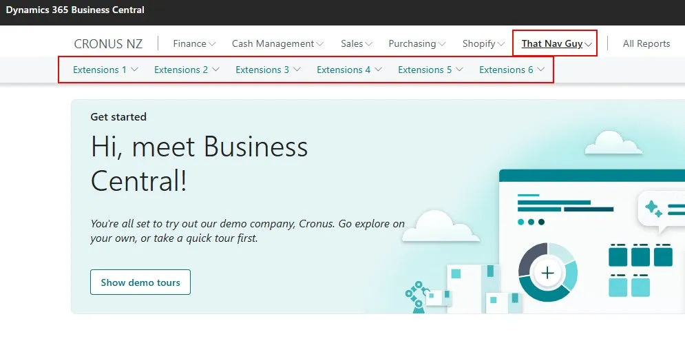 Navigation Menu per Partner