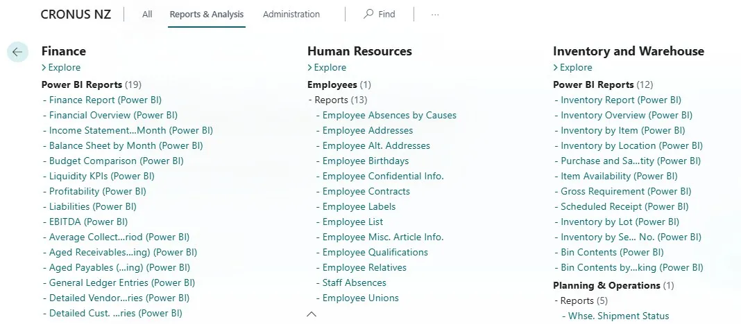 Report Explorer