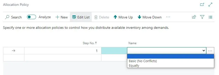 Allocation Policy