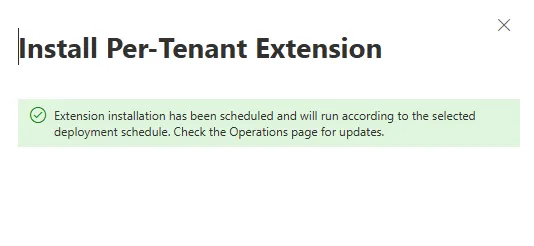 Scheduled