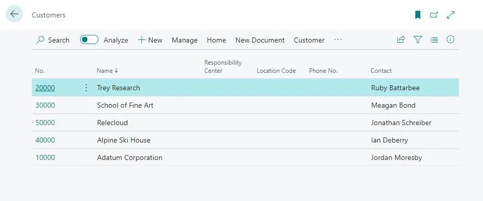 Sorting on Page Extension