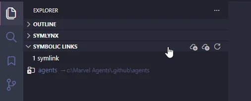 Symbolic Links Panel