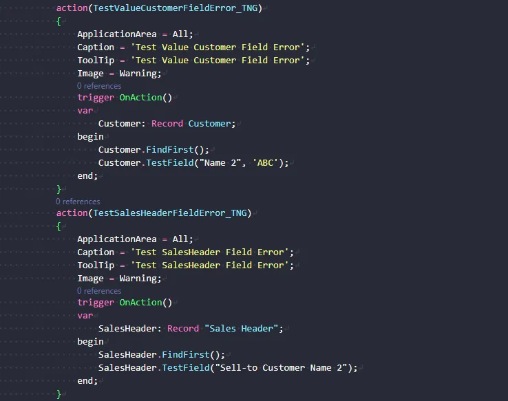 TestField Code