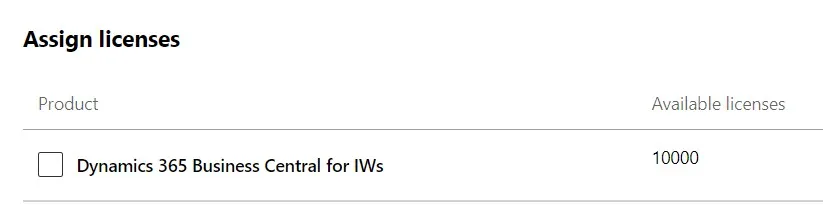 What is IWs license?