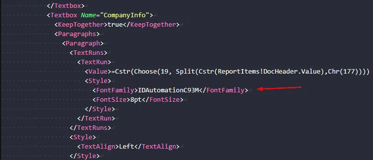 BC Friday Tips #76 Barcode Fonts in RDL Reports