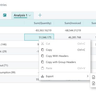 Export Analysis Mode