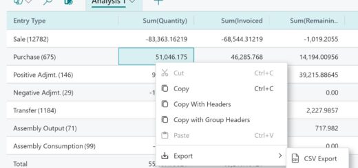 Export Analysis Mode